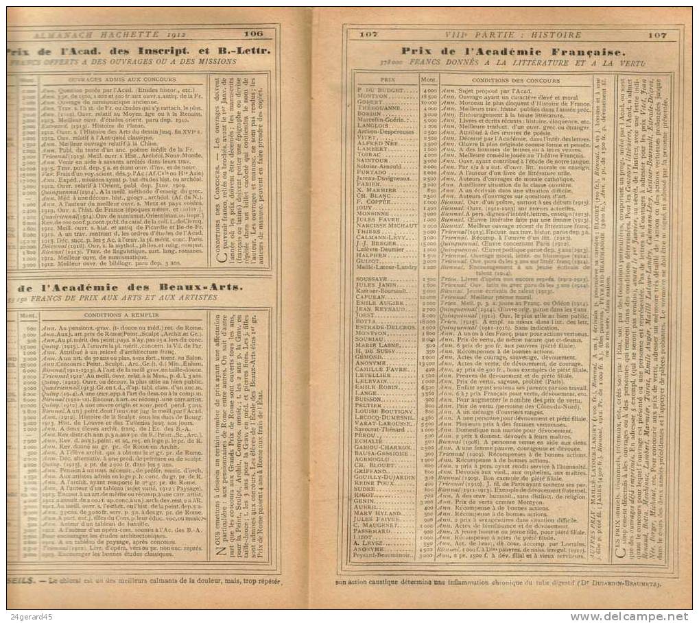 ALMANACH HACHETTE 1909 - L´ancien Internet : Une Somme D´informations Sans Cesse Renouvelées - Autres & Non Classés