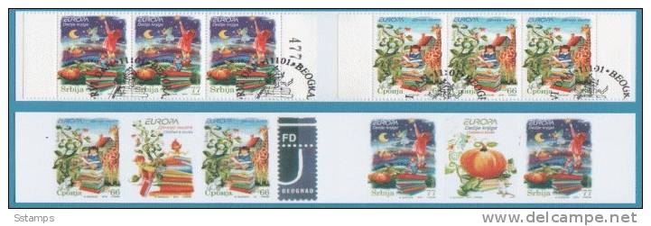 SERBIA 2010  SERBIEN EUROPA CEPT BOOKS FOR CHILDREN TYP III - WITH NUMBER   BOOKLET USED - 2010