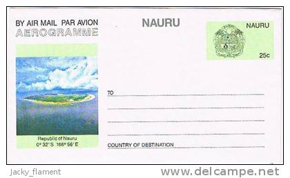 Nauru - Série De 2 Aérogrammes - 25c - Nauru