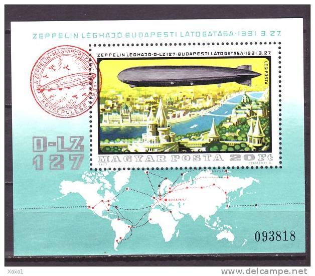 Hungray 1978 Zeppelins 2v MNH** - Zeppelins