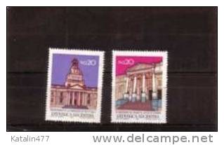 .1986 Argentina -Famous Architec Buildings Set Of 2 V ** - Neufs