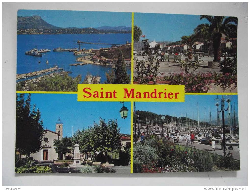 Cpsm Souvenir De St Mandrier - Saluti Da.../ Gruss Aus...