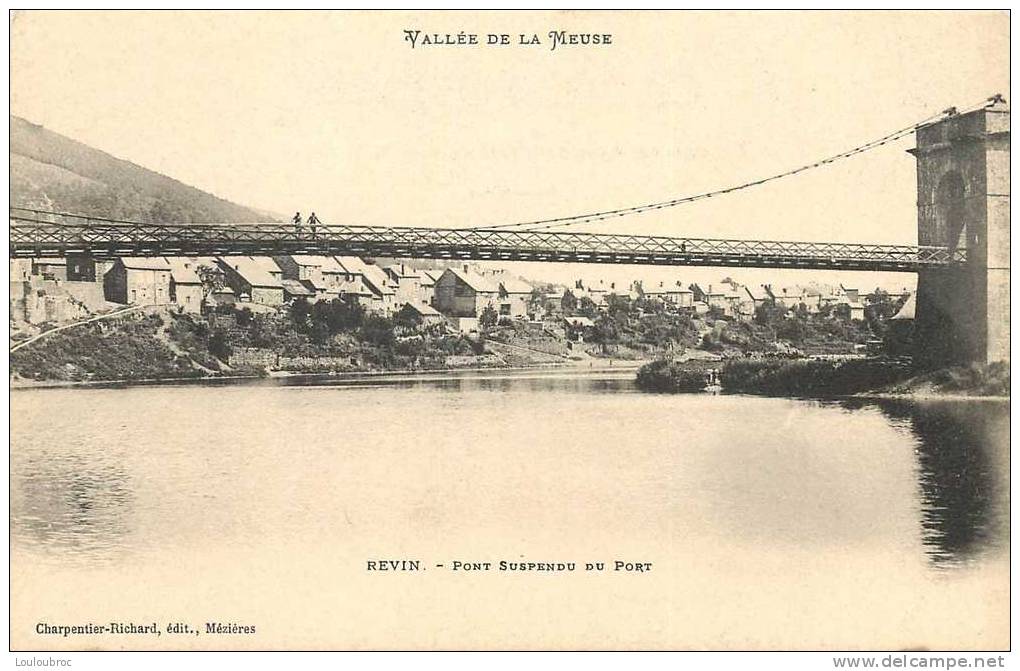 08 REVIN PONT SUSPENDU DU PORT - Revin