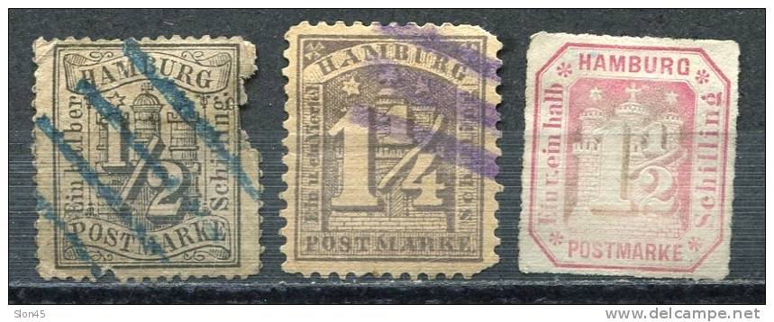 Germany/Hamburg 1866  Mi 10,20-21 Used - Hambourg