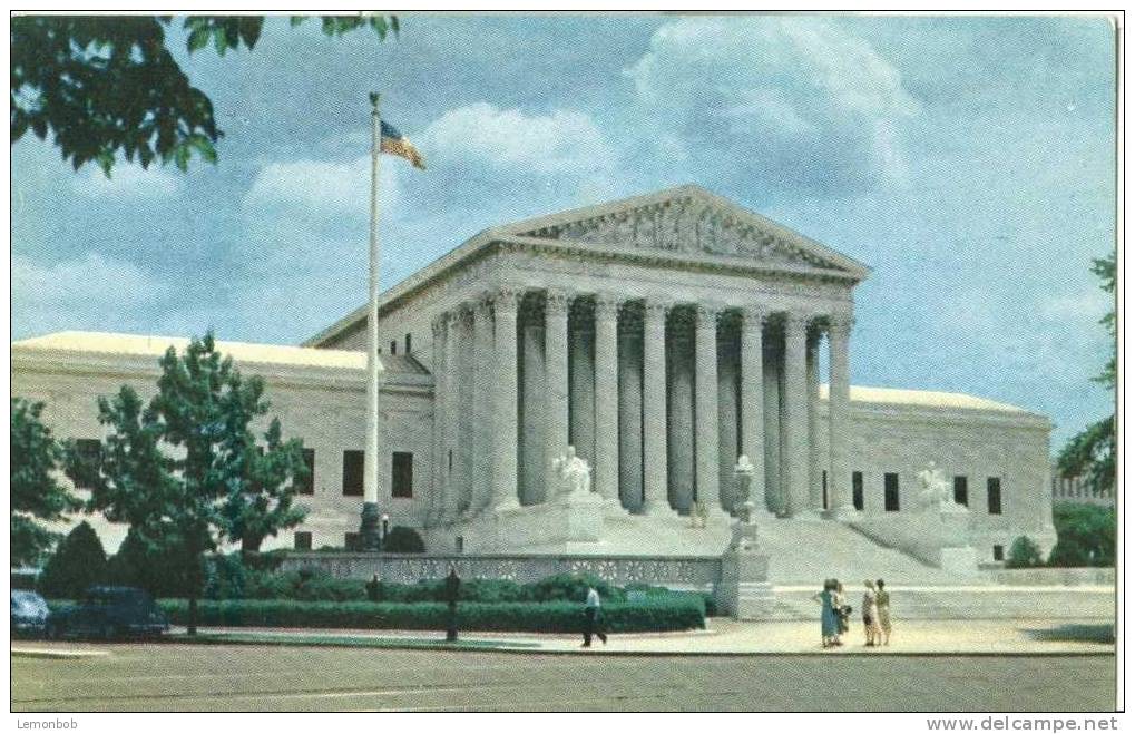 USA – United States – Washington DC – The Supreme Court Building – 1950s Unused Postcard [P3015] - Washington DC