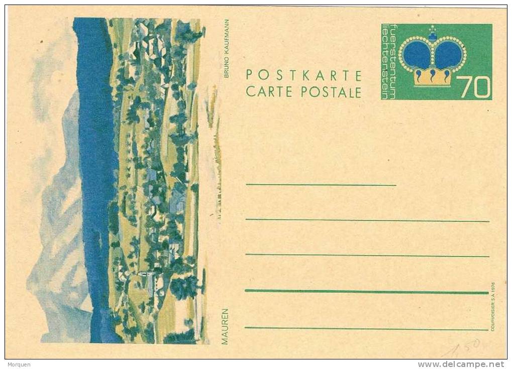 Entero Postal LIECHTENSTEIN 70 R. Mauren - Stamped Stationery