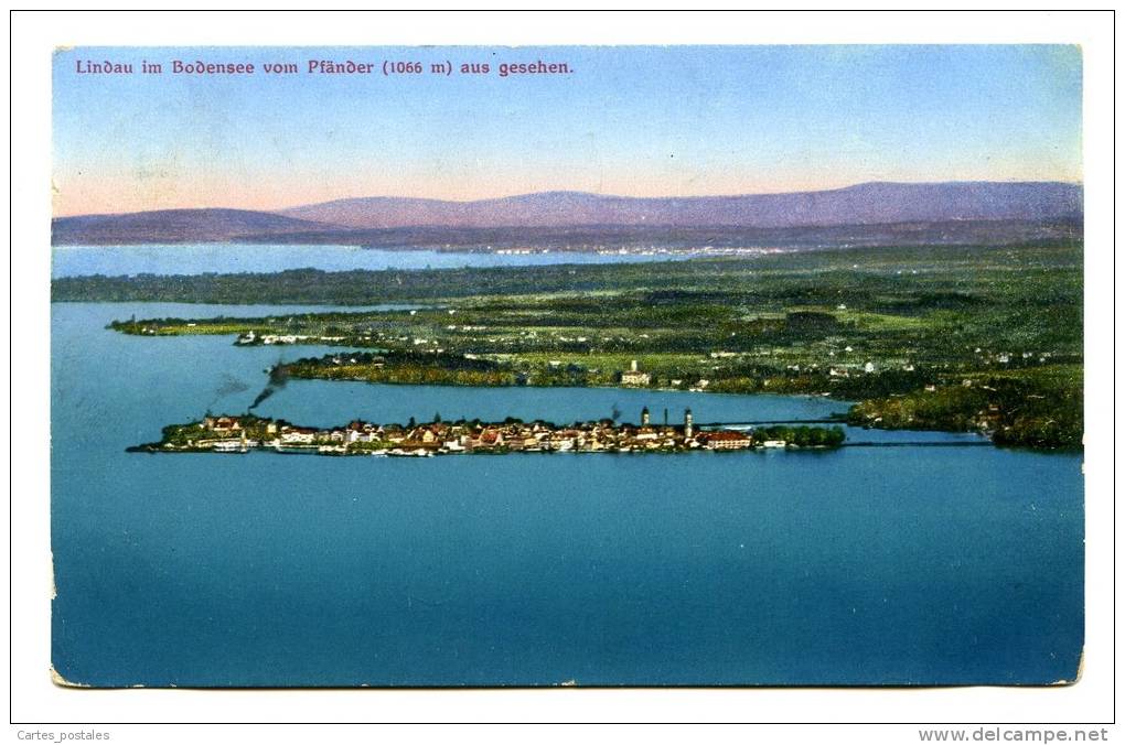 Lindau Im Bodensee Vom Pfänder Aus Gesehen - Aalen