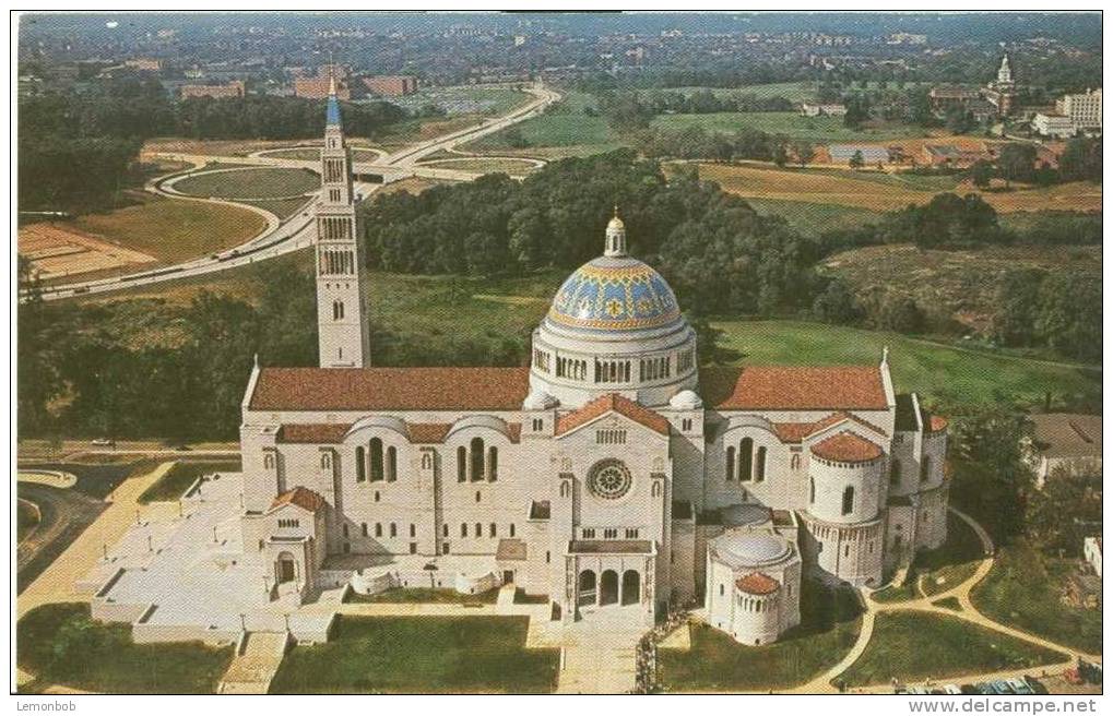 USA – United States – Washington DC – National Shrine Of The Immaculate Conception - Old Unused Postcard [P3027] - Washington DC