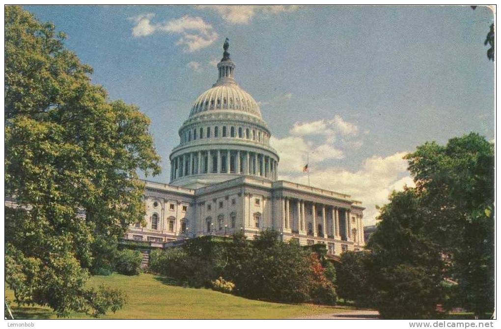 USA – United States – Washington DC – The Capitol - 1950s - Unused Postcard [P3036] - Washington DC