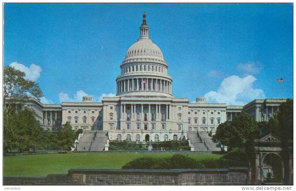 USA – United States – Washington DC – The Capitol - 1950s Unused Chrome Postcard [P3037] - Washington DC