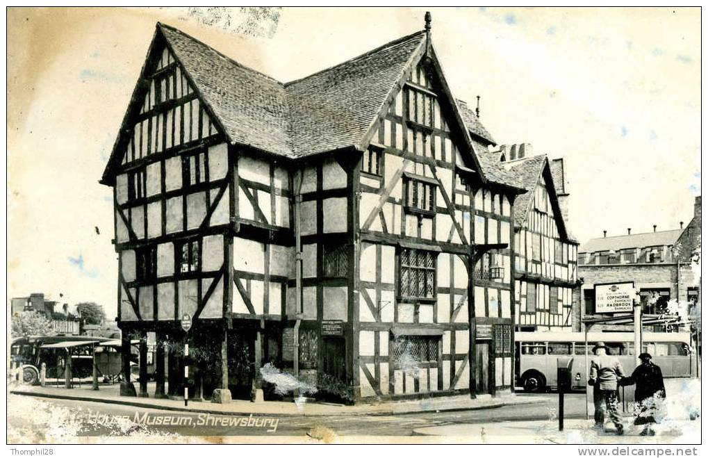 SHREWSBURY - Rowley´s House Museum - CPSM, Peti Format, Circulée En 1961, 2 Scans - Shropshire