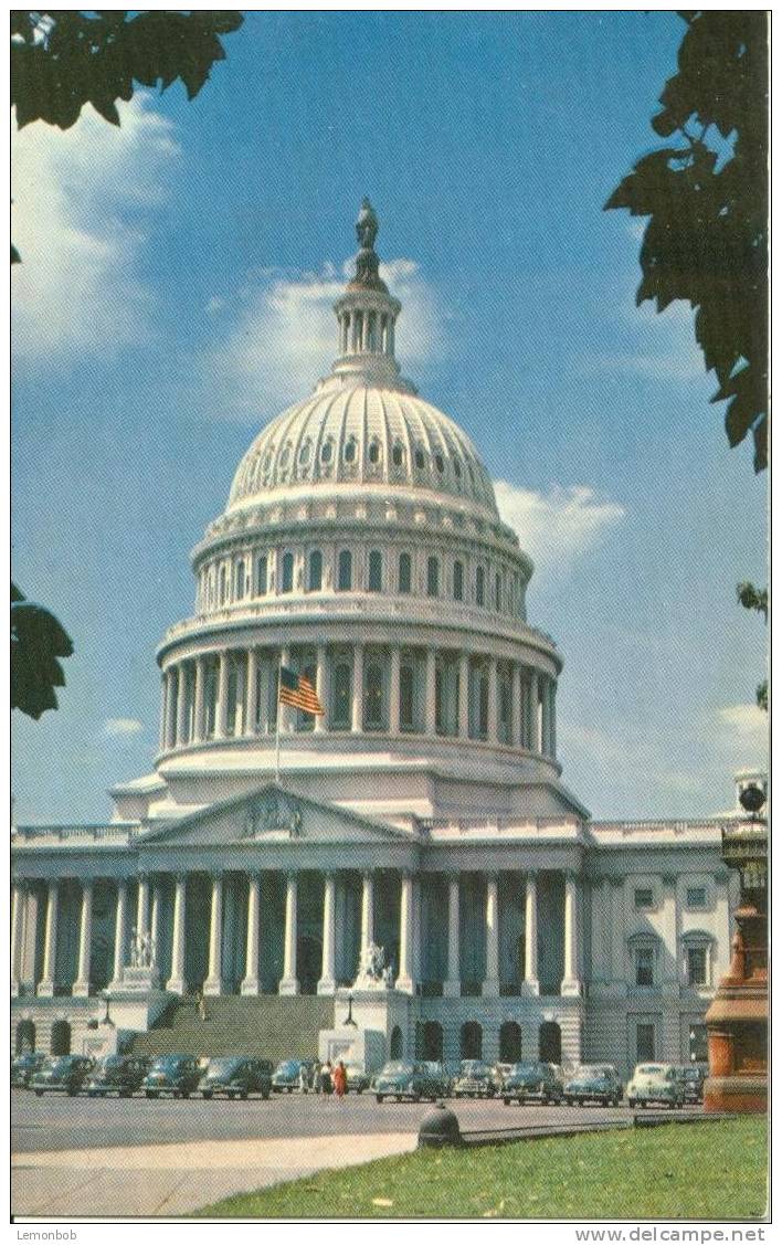 USA – United States – Washington DC – The Capitol - 1950s Unused Chrome Postcard [P3043] - Washington DC