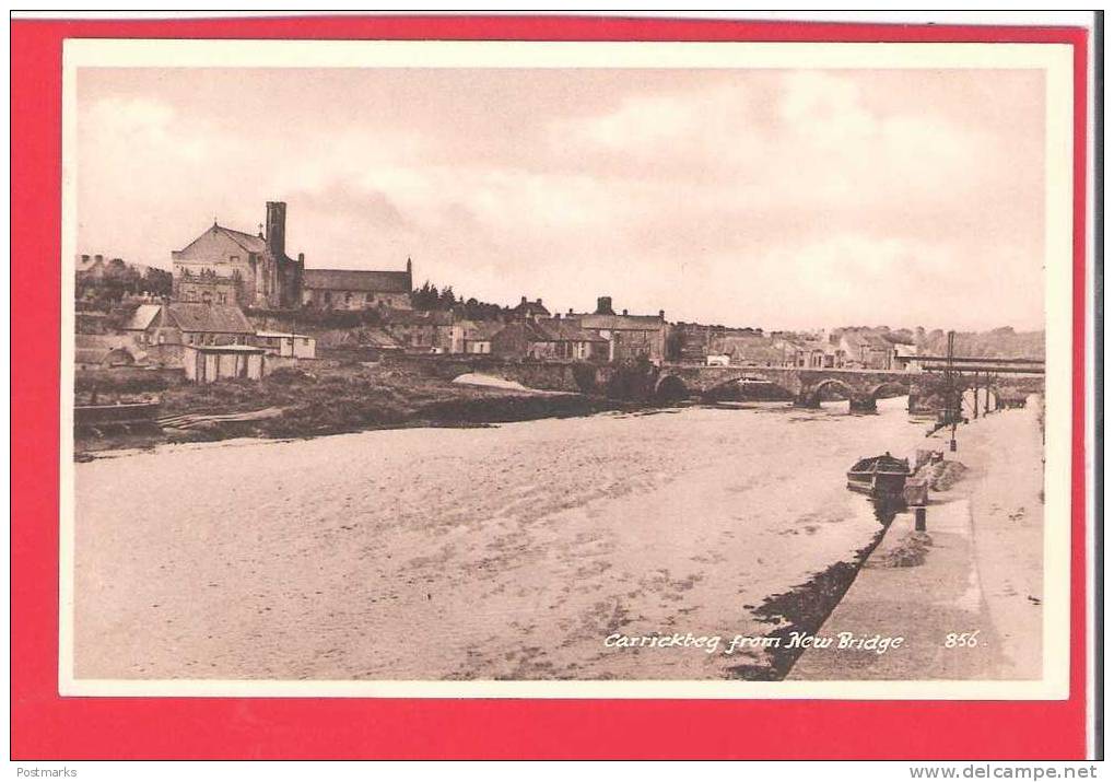 CPA CARRICKBEG FROM NEW BRIDGE COUNTY TIPPERARY IRELAND UNUSED IRISH POSTCARD - Waterford