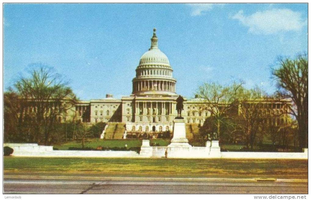 USA – United States – Washington DC –  The Capitol - 1950s Unused Chrome Postcard [P3044] - Washington DC