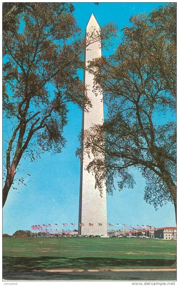 USA – United States – Washington DC - Washington Monument - Old Used Chrome Postcard [P3056] - Washington DC