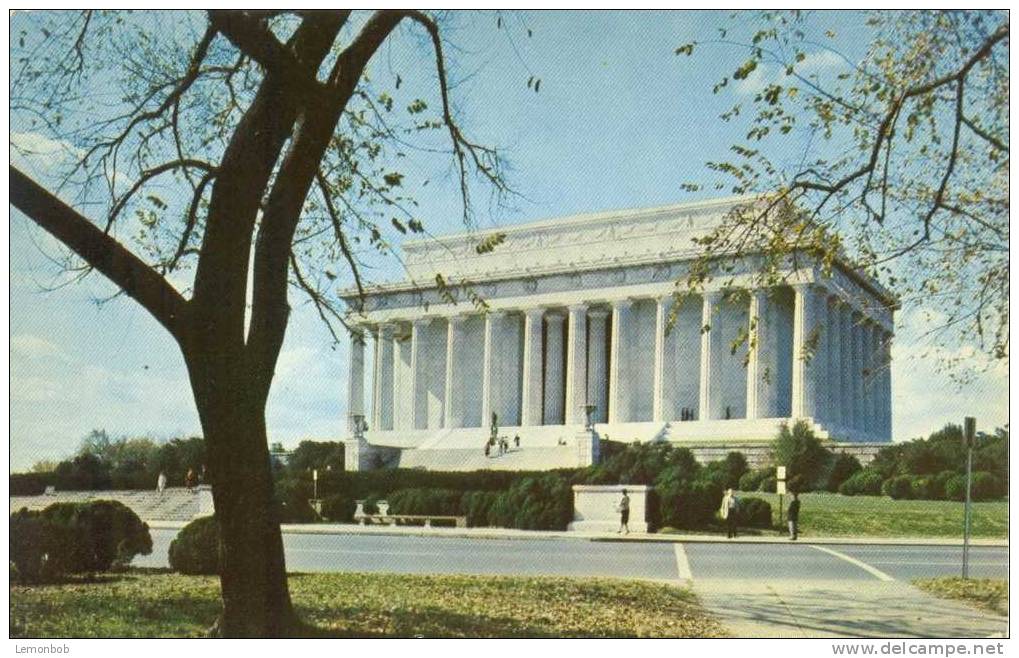 USA – United States – Washington DC - Lincoln Memorial – 1950s Unused Chrome Postcard [P3059] - Washington DC