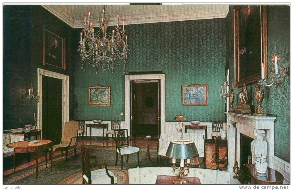 USA – United States – Washington DC - The White House – Green Room Unused Postcard [P3071] - Washington DC