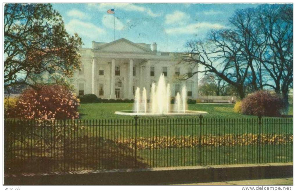 USA – United States – Washington DC – The White House – 1960s Used Postcard [P3072] - Washington DC