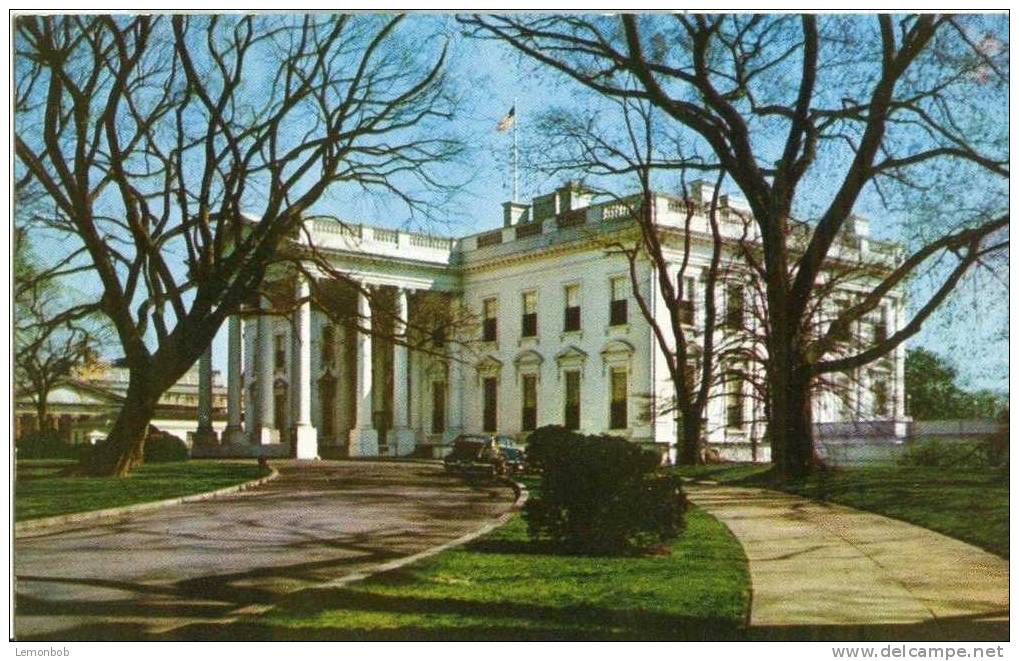 USA – United States – Washington DC – The White House – 1950s Unused Chrome Postcard [P3073] - Washington DC