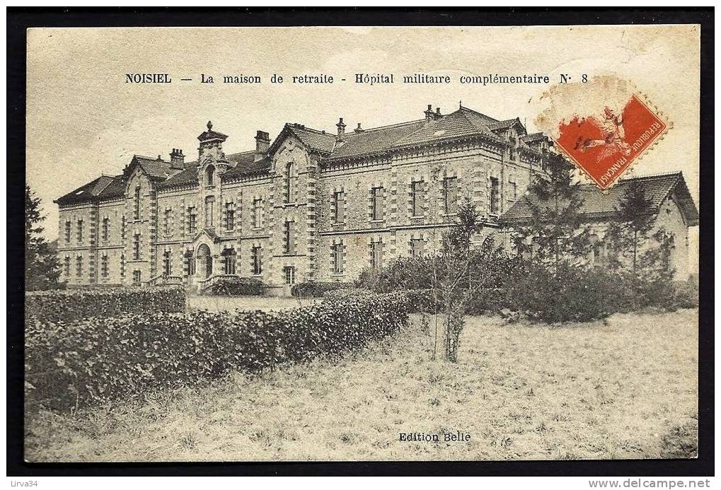 CPA  ANCIENNE- FRANCE- NOISIEL (77)- LA MAISON DE RETRAITE ET L'HOPITAL COMPLEMENTAIRE EN TRES GROS PLAN - Noisiel