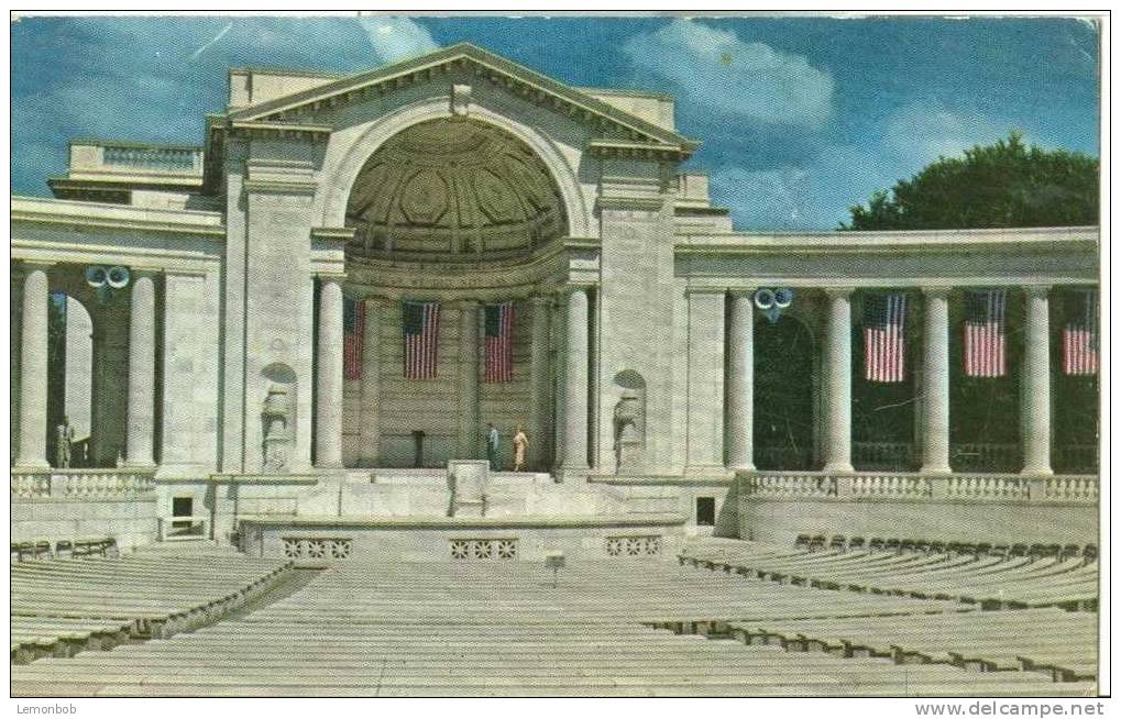 USA – United States – Washington DC - Arlington Memorial Amphitheatre - 1950s Unused Chrome Postcard [P3088] - Washington DC