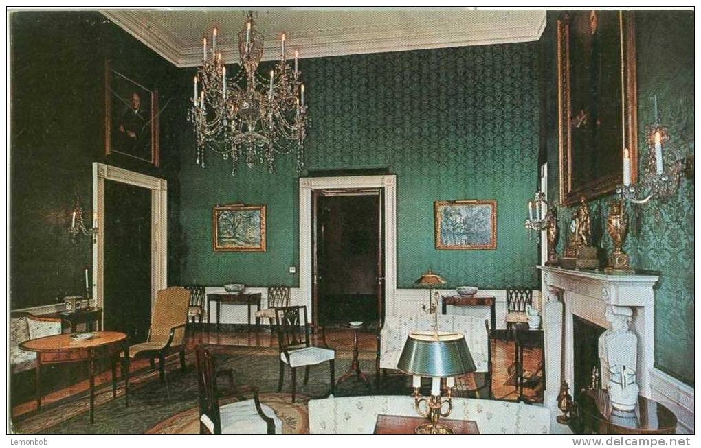 USA – United States – Washington DC – The White House – Green Room - Unused Postcard [P3090] - Washington DC