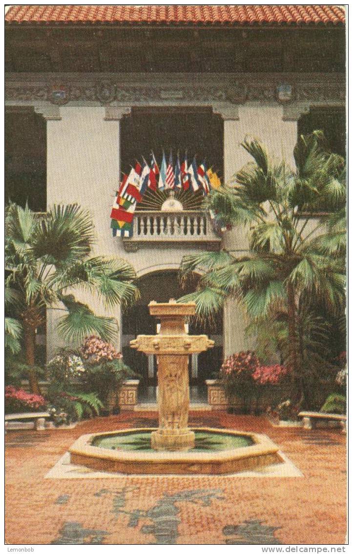 USA – United States – Washington DC – Patio, Pan American Union Building – 1950s Unused Chrome Postcard [P3098] - Washington DC