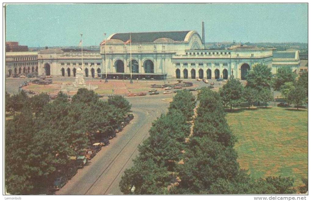 USA – United States – Washington DC – Union Station - Old Used Chrome Postcard [P3105] - Washington DC