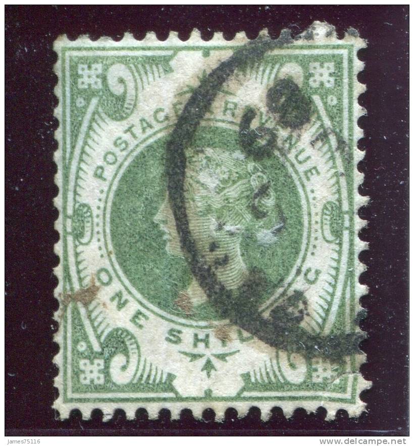 Queen Victoria. Jubilee Issue 1887. 1s. Green. SG 211, Sc 122, YT 103.FU. - Usati