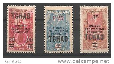 Tchad    1927                         N° 47/48 X    Et 50  X            Neufs Avec Charnières - Andere & Zonder Classificatie