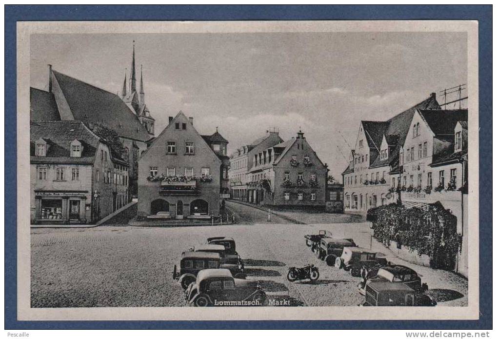 SACHSEN - CP LOMMATZSCH - MARKT - AUTOS / MOTO - REINHARD ROTHE ( F. MÜHLBACH ) MEISSEN - R.43521 - Nr 2175 - Lommatzsch