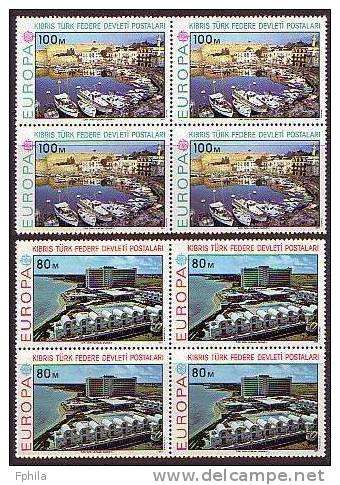 1977 NORTH CYPRUS EUROPA CEPT BLOCK OF 4 MNH ** - Unused Stamps