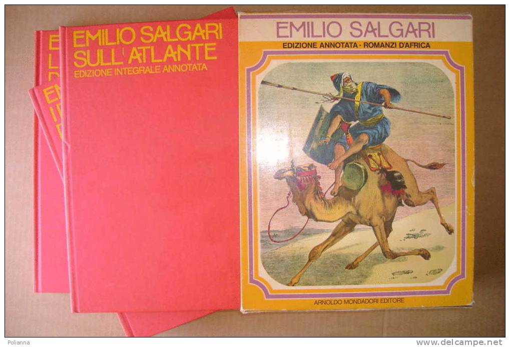 PDT/4 Spagnol EMILIO SALGARI ROMANZI D'AFRICA Mondadori 1974/LA FAVORITA DEL MADHI - I PREDONI DEL SAHARA - SULL'ATLANTE - Action Et Aventure