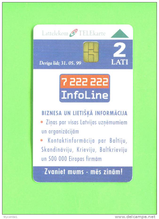 LATVIA  -  Chip Phonecard As Scan - Lettonie