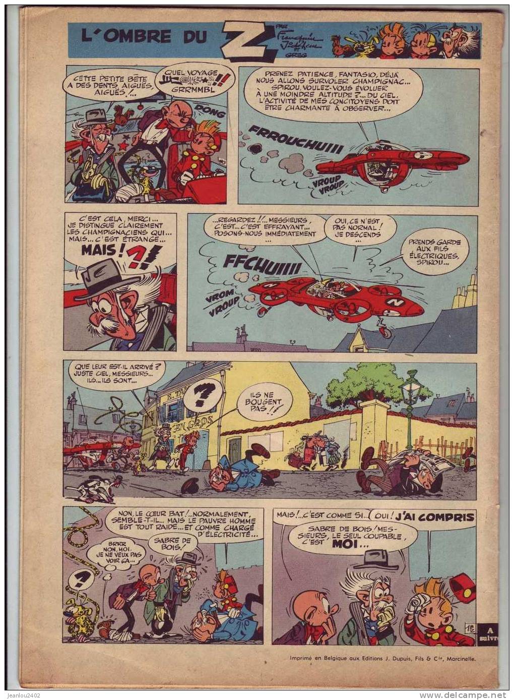 SPIROU N° 1141 DU 25 FEVRIER 1960 - Spirou Magazine