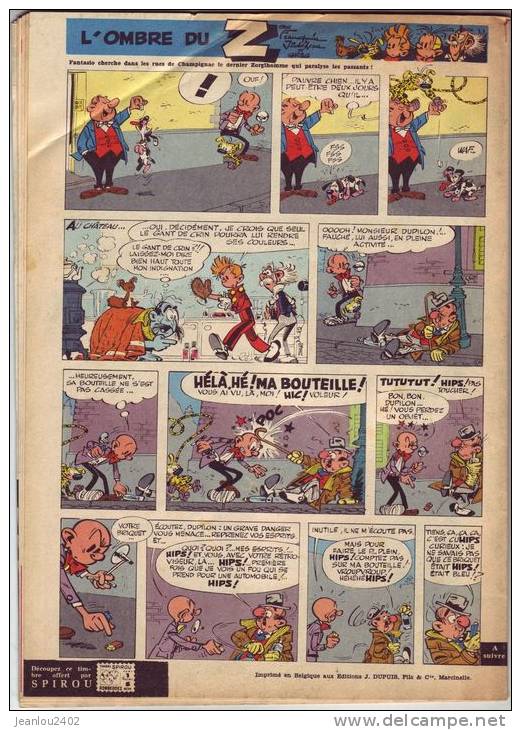 SPIROU N° 1145 DU 24 MARS 1960 - Spirou Magazine