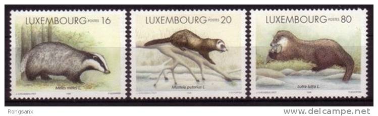 LUXEMBOURG ANIMALS 3V - Ongebruikt