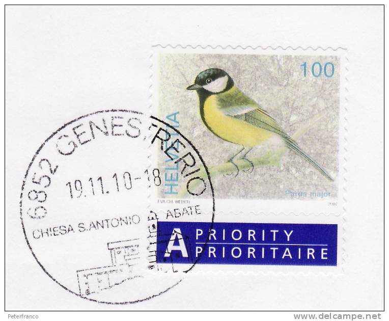 2010 Svizzera -  Annullo Speciale - Genestrerio - Chiesa Di Sant´Antonio Abate - Postage Meters