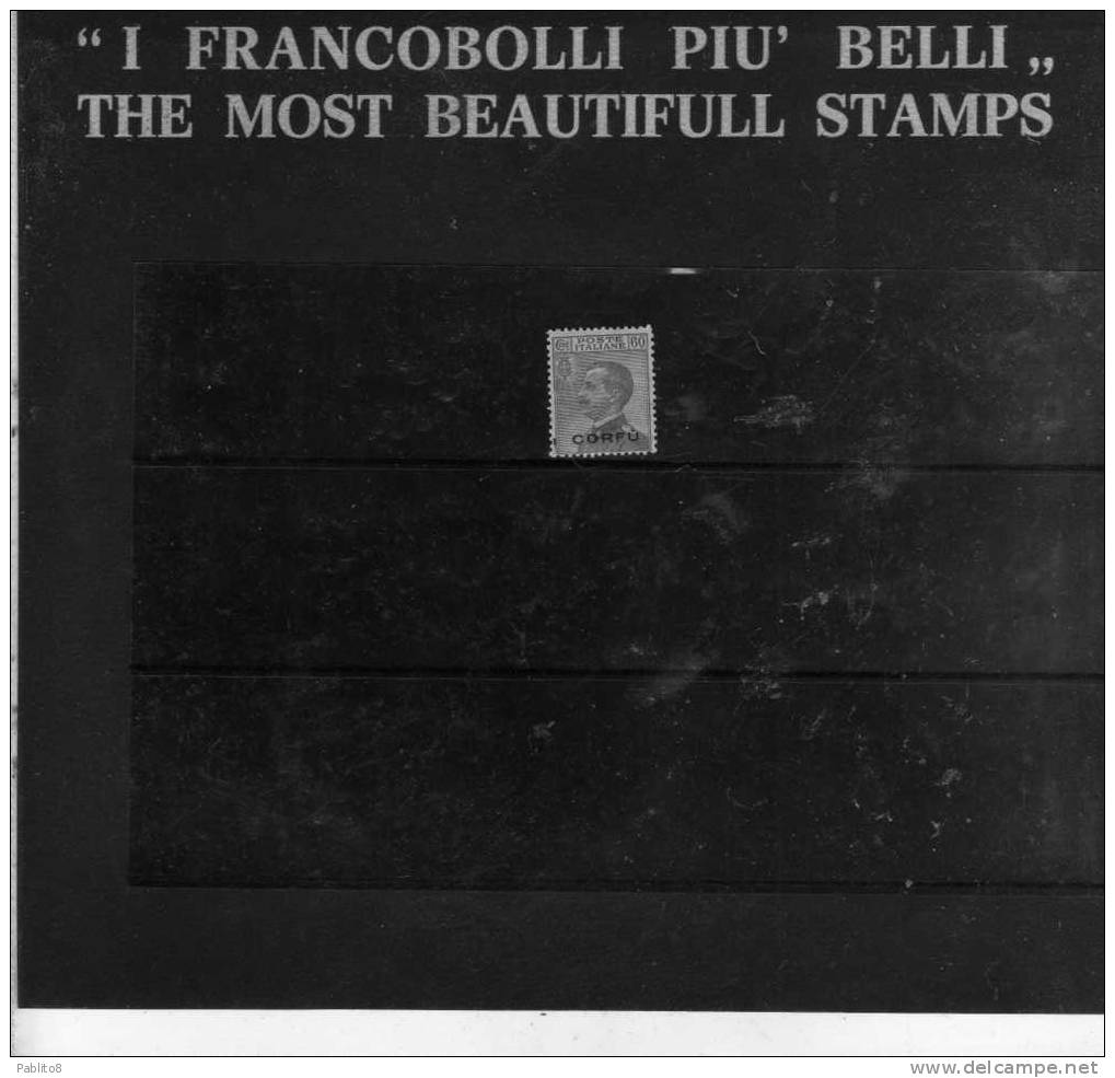 CORFU´ 1923 SOPRASTAMPATO D´ITALIA ITALY OVERPRINTED CENT. 60 C MNH - Corfù