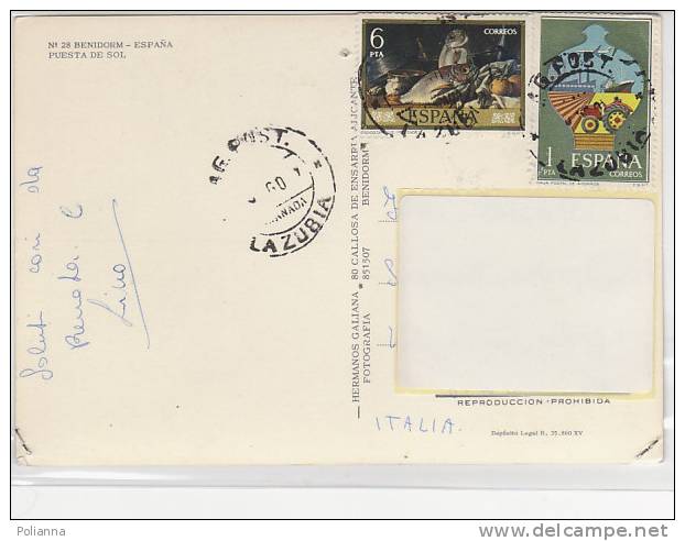 PO7131A# Affrancatura Mista Su Cartolina SPAGNA  VG - Storia Postale