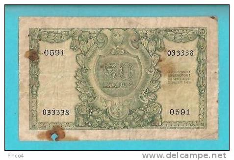 50 LIRE ITALIA ELMATA 31/12/1951 - 50 Lire