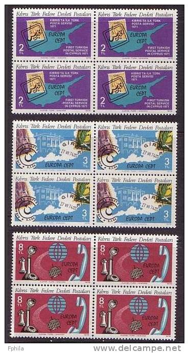 1979 NORTH CYPRUS EUROPA CEPT BLOCK OF 4 MNH ** - Unused Stamps