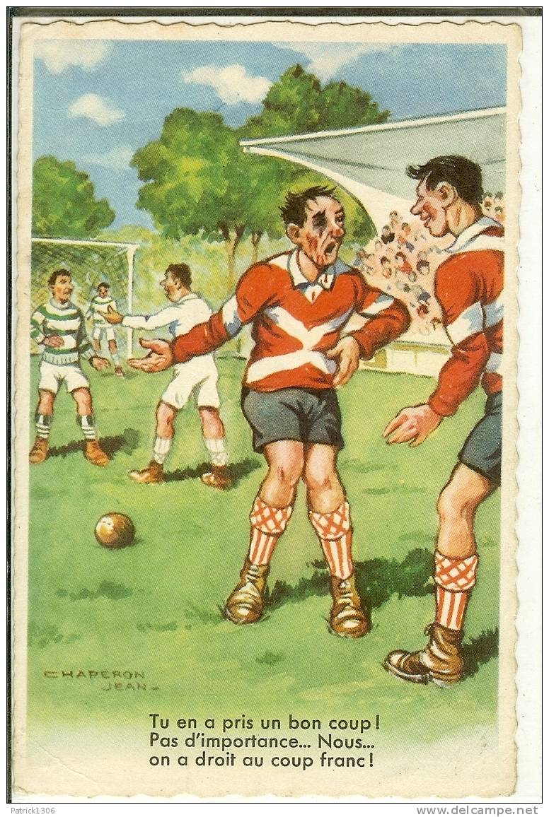 CPSM   Footballeurs, Illustration  2875 - Chaperon, Jean