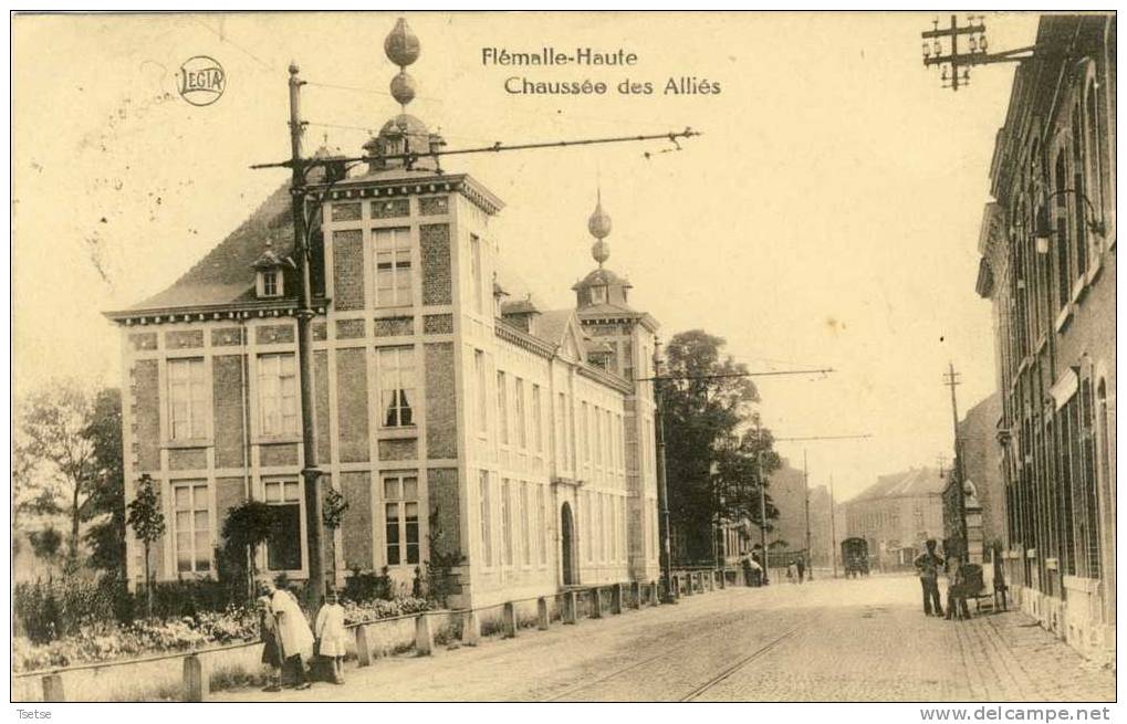 Flémall-Haute - Chaussée Des Alliés ( Animée ) -1925 - Flémalle