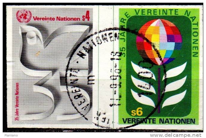 PIA - ONW  - 1980 :  35° De L´ Organisation Des Nations Unies, Provénants Du Carnet  - (Yv Du Bf 1) - Used Stamps