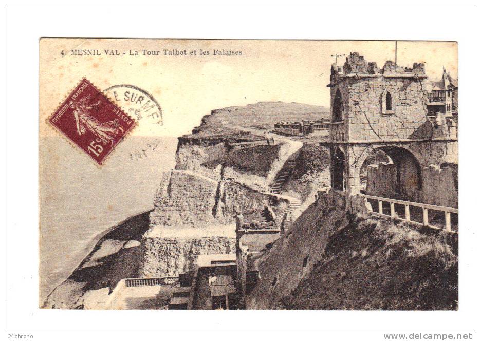 Mesnil Val: La Tour Talbot Et Les Falaises (11-557) - Mesnil-Val