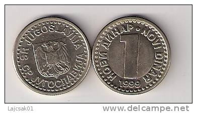 Yugoslavia 1 Novi Dinar 1999. AUNC KM#168  Man.89.2 - Yougoslavie