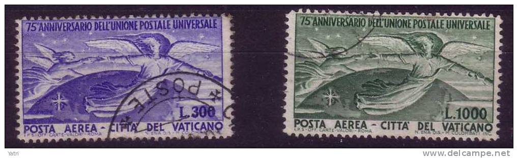 Vaticano - 75° Anniversario Unione Postale 1949 (annullati) - Serie Completa - Posta Aerea - Oblitérés