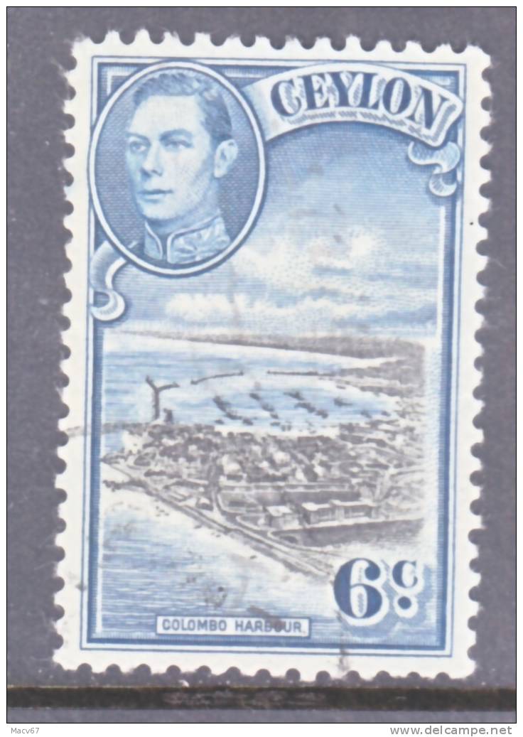 Ceylon 280    (o)  COLOMBO HARBOUR - Ceylon (...-1947)