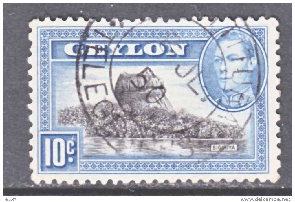 Ceylon 281    (o)  SIGIRIYA - Ceylon (...-1947)